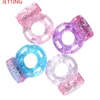 Sex Toy Massagerstretchy Butterfly Ring Silicon Vibrating Cockring Penis Rings Adult Toys for Man Woman Relaxation