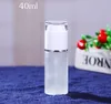 NEW Glass bottles 30ml 40ml 50ml 60ml 80ml 100ml Frosted Glass Bottle Lotion Spray Pump Cosmetics Sample Storage Containers Jars Pot