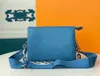 Top Qualität M57791 Vuittamins Umhängetasche Coussin PM in Kamel und Blau DAMEN Dicke Kette Handtaschen Schultertaschen Größe 26 20 12cm284U