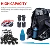 Fashion Outdoor Bags Unisex Professional Roller Skates Backpack Outdoor Sports Backpack Durable Multi-pocket Male Sports Bags 220629