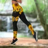 Женские леггинсы Красивые эластичные леггинсы с высокой талией и принтом бабочек 3D Модные спортивные штаны для женщин Брюки для фитнеса 220617