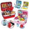 Детский миниатюрный кухонный пластик притворяться, играйте в еду, детские игрушки с музыкой легкие дети, кулинария для девочек, игры LJ201211