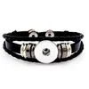 Mode täckt knapplager vävda diy noosa charm armband armband passar 12 mm snap -knapp smycken 14 färger