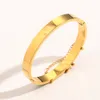 Designer Branded 18K Gold Bangle Bracelets Women Men Bangle Designer Letter Jewelry Faux Leather 18K Gold Plated Stainless steel Bracelet Wedding Gifts