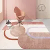 Tapis Rose De Luxe Nordique Tapis Salon Chambre Table Basse Chevet Tapis De Sol Géométrique Moderne Rectangle TapisTapis TapisTapis