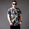 Men's T-Shirts Pattern Loose Men Printing High Quality Short Sleeve Summer Plus Size 10XL 9XL 8XL Tee Shirts Tops 7XL 6XL Male Ice Silk Tshi