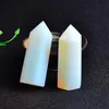 1pc Kristall Opal Quarz Punkt Heilstein Turm Sechseckige Prismen 80mm Obelisk Zauberstab Behandlung Stein DIY qylurO