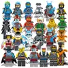 24 pz/set 4.5 cm Minifig Giocattoli Regali Phantom Ninja Serie Per Bambini Puzzle Assemblato Building Block Minifigure Giocattolo DG1002213q