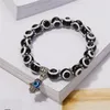 Klasyczne tureckie złe oko Bransoletka Bransoletka Charms Fatima Hamsa Ręka Lucky Blue Eye Bracelets Bracelets For Women Men Lovers Elastic Rope Kulki biżuterii Pulseras Pulseras