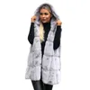 Kvinnor plysch faux päls fast färg casual ärmlös varm västjacka Autumn Winter Vest Cashmere Vest Luxury Fleece Jacket L220725