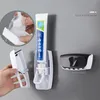 Portaspazzolino Dispenser Automatico Di Dentifricio, Set Di Supporti, Aspirazione Antipolvere E Appiccicosa, Spremiagrumi Da Bagno A Parete