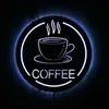 Wall Lamp Coffee Station Shop LED Lighting Sign Mirror Home Decor Cafe House Novelty Lights Business Open Gift For BaristaWall
