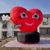 2022 Cute Inflatible Heart Cartoon z czarną bazą na Walentynki/Dekorację imprezową Wykonane przez Ace Air Art