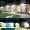 Solar Lights Outdoor 182/112 LED Wall Lamp with Adjustable Heads Security LED Flood Light IP65 Waterproof 3 Working Modes