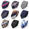 61 Colori Jacquard A Righe Plaid Paisley Cravatta 6 cm Poliestere Maschio Cravatta Stretta Skinny Tuxedo Camicia Per Uomo Accessorio