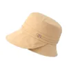 Womens Bucket Hat Casual Sun Prevent Bonnet Beanie Fashion Sunbonnet Cap for Women Sunhat Outdoor Fishing Dress Beanies Folding Fisherman Hats Top Quality