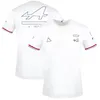 F1 Formel One Racing Suit 2021 Driver F1 Championship T-Shirt rund hals kortärmad lag kortärmad billogo racing t-shirt anpassad