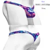 Women's Swimwear WD236 Blue Sexy Men Bikinis Low Waist Tight Half Pack Hip Swimsuits Gay Thong Swim Brief Bathing Suits