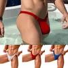 Underbyxor mäns sexiga låga midja underkläder trosor gay män bikini bomull u påse andas kuk korta mikro badkläderbyxor