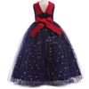 Arabisch 2022 Blumenspitzen Blumenmädchen Kleider Ballkleider Kinder Baby Festzug Kleider Langer Zug Schöne kleine Kinder Blumenmädchen Kleid Formal