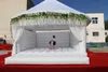 13x13ft Commercial Rental Inflatable White Bounce House & Blower Jumping Castle For Outdoor Adult Kids Party Wedding Activities