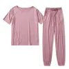 Pliktea vêtements de maison pour femmes costume d'été vêtements de nuit vêtements de nuit femme ensemble de pyjamas Atoff femmes vêtements de détente 220329