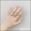 Band Rings Jewelry Vintage Thai Sier Opening Adjustable For Women Men 100% 925 Sterling Toe Ring Fine Party Ymr428 Drop Delivery 2021 J48Zm