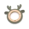 تصميم حيوانات كربون مخصصة للحيوانات الطفل Teother Toy 1pc Food Grade Ring Wooden Ring Products Kids Molar Essentials 220815