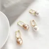 Dangle lustre déclaration géométrique grande perle boucles d'oreilles pour les femmes 2020 nouvelles tendances bijoux personnalité rouge blanc Brincos