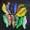 Fidget Slug Toy Eklemli Duyusal Parti Endişe Anti Anti ve DEHB olan çocuklar ve yetişkinler için stres masası oyuncaklarını hafifletir O7318191
