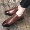 Business-Schuhe für Herren, braune Lederschuhe für Herren, Büro-Kleiderschuhe, italienische Schuhe, Zapatillas Hombre