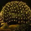Strängar nettoljus jul 3mx2m 1,5mx1,5 m LED -nätsträng sagan för hemfest bröllop utomhus dekorerad