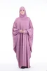 Vestido de oración Mujeres Ramadán Ropa islámica Goma musulmana formal Dubai Turquía Namaz Long Jurken Abaya Hijab Kimono 220607