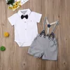 Citgeett Sommer Baby Kind Baby Junge Kurzarm Tops Bluse-/Hosen-Outfit Gesamtkleidung Sommerset J220711