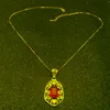 Подвесные ожерелья Hermosa Fancy Nice Jewelry Sweet Honeytopaz Серебряный цвет для женщин очаровывает цепное ожерелье 20 дюйм
