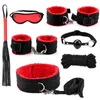 14 PCS Kit de Bondage Conjuntos exóticos macios Equipamento de jogos adultos sexy SM Treinamento de escravos de colarinho de alma BDSM para casais