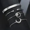 Charm Bracelets YADA Fashion Boho Moon Bracelets&Bangles For Women Bohemian Jewelry Handmade Drop Bracelet BT200260