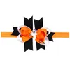 Halloween chauve-souris fantôme arc bandeaux bébé filles élasticité bandeau ruban arcs enfants cheveux accessoires D006