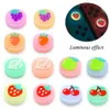 Cherry Strawberry Fruit Glow Luminous Joystick Cover Jelly Thumb Stick Grip For Nintend Switch Lite OLED Joy-con Thumbstick Cap High Quality FAST SHIP