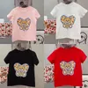 T-shirt per bambini Maglietta per bambini estiva Maglietta per bambini Maglietta per bambini a maniche corte Maglietta per bambini Vestiti con motivo a lettere Taglia 90-160 Nero Bianco Rosso Rosa