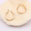 Brand Fashion Gold Hoop Earrings Chandelier for Lady Women Circle Earring Party Wedding Lovers Gift Engagement Jewelry for Bride