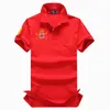 Hurtownia 2132 Summer Nowe koszulki polo europejskie i amerykańskie krótkie rękawy męskie swobodny kolor bawełniana bawełniana haftowa moda T-shirty s-2xl