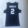 NA85最高品質1 2デヴィンブッカージャージーモスポイント高校ジャージーカレッジバスケットボールジャージブルーステッチスポーツシャツ