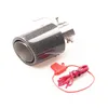 Manifold & Parts Vehicle Modified Single Tail Throat Luminous Round Exhaust Muffler Tip For Car Dropship