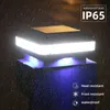 Lights Solar Fence Lamp Landscape Light Garden Post Cap Lamp 52 LEDS Utomhus Waterproof Path Deck