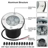 US STOCK 5W LED extérieur sol jardin souterrain lampes enterrées cour lampes Spot paysage lumière IP67 étanche AC 85-265V