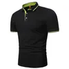 Летние высококачественные мужские рубашки половные бизнес -бизнес социальный короткий рукав мужские рубашки с воротником удобная рубашка поло 220525