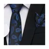 Boogbladen ontwerp vele kleur zijden bruiloft cadeau tie pocket squares set stroptie suit accessoires mannen bloemen minnaar's daybow