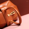 Evening Bags Genuine Leather Women Designer Handbag 2022 Shopper Wallet Girl Fashion Casual European And American Style Retro Wonton