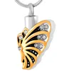 Pendant Necklaces Butterfly Necklace Stainless Steel Cremation Wholesale Jewelry Urn For WomenPendant